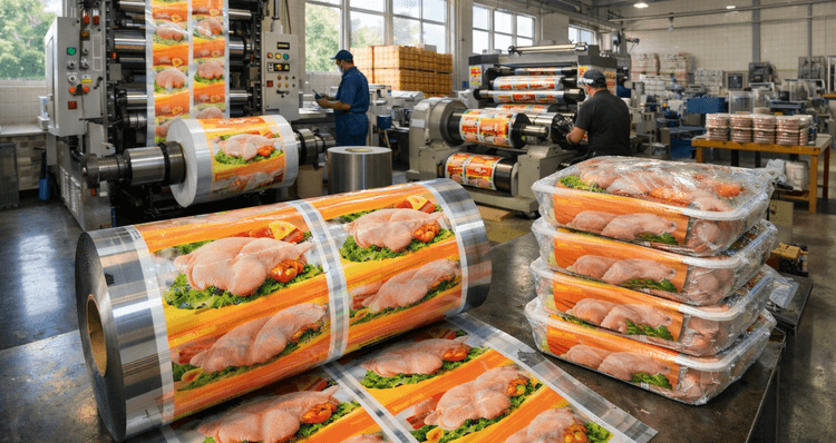 تامین سرمایه در گردش جهت تولید و عرضه نایلون بسته بندی مرغ با چاپ هلیو 6 رنگ