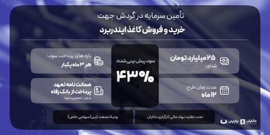 تأمین سرمایه در گردش جهت خرید و فروش کاغذ ایندربرد