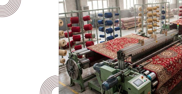 مشارکت در خرید نخ پلی‌استر جهت تولید قالیچه