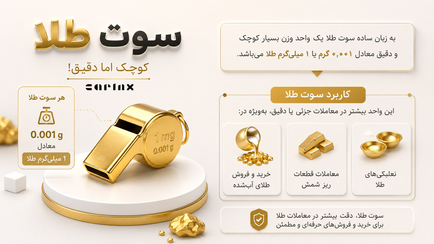 سوت طلا چیست و چندگرم است؟