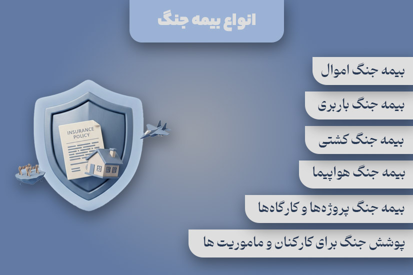 انواع بیمه جنگ کدام است؟