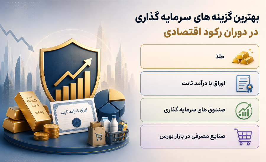 بهترین گزینه های سرمایه گذاری در دوران رکود اقتصادی