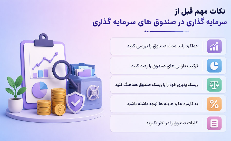 نکات مهم قبل از سرمایه گذاری در صندوق های سرمایه گذاری
