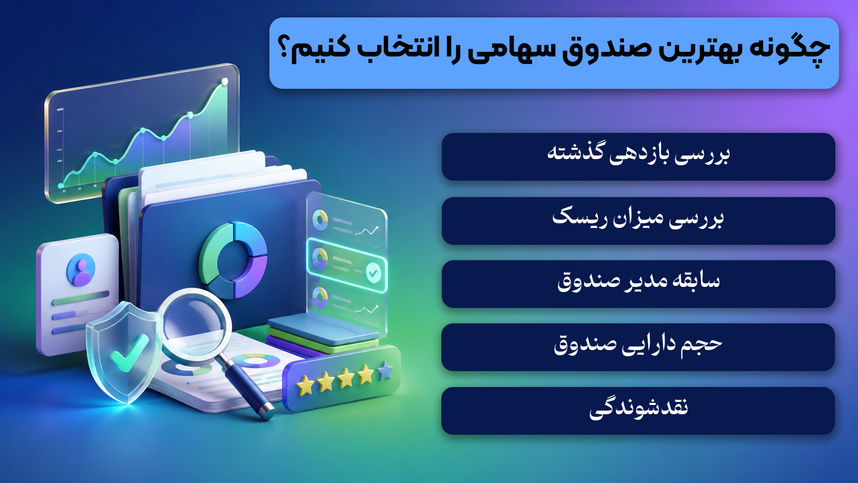 چگونه بهترین صندوق سهامی را برای سرمایه گذاری انتخاب کنیم؟