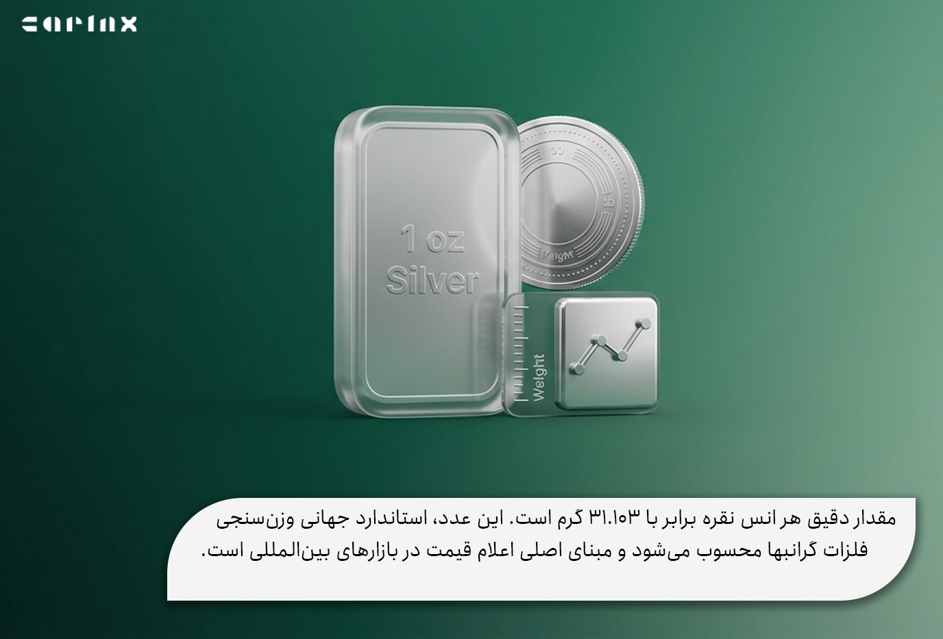 هر انس نقره چند گرم است؟