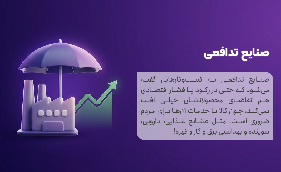 صنایع تدافعی و کم ریسک برای سرمایه گذاری